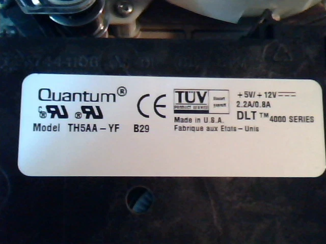 DLT Tape Drive Quantum TH5AA-YF 70-60417-04SCSI SE A01 4000 Series Standalone - image 3