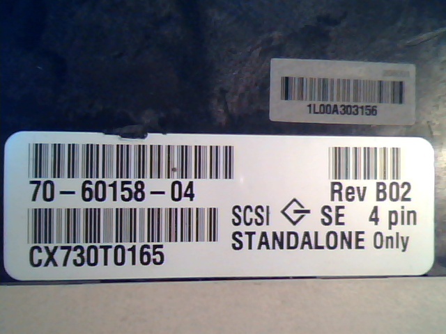 DLT Tape Drive Quantum TH3AA 70-60158-04 SCSI SE B02 4 pni Standalone - image 2