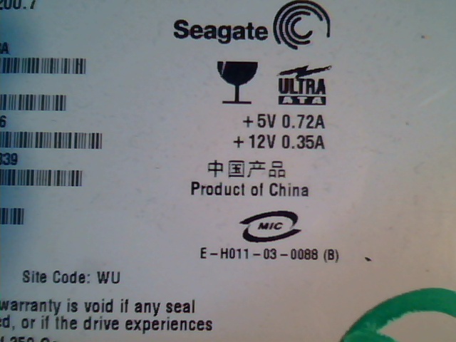 Hard Drive Disk IDE Seagate Barracuda 7200.7 ST380013A 9W2082-006 100316339 80GB - image 2