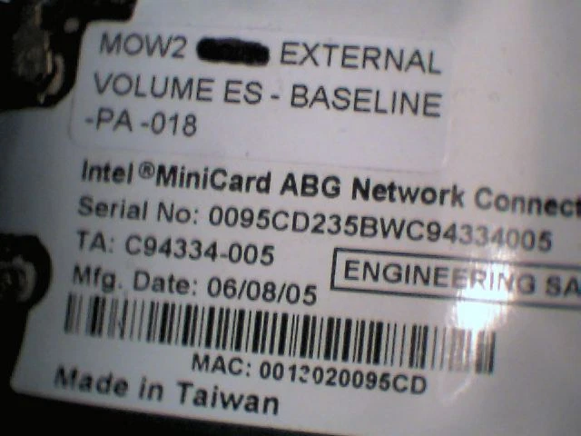 INTEL C72470-102 UPHAMII FAB1 CARD with MOW2 Minicard ABG - image 3