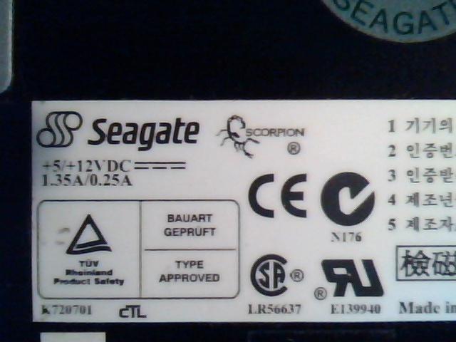 SCSI DAT Tape Drive Seagate Scorpion STD2401LW E-H026-00-4395 TC4200-061 E139940 - image 2