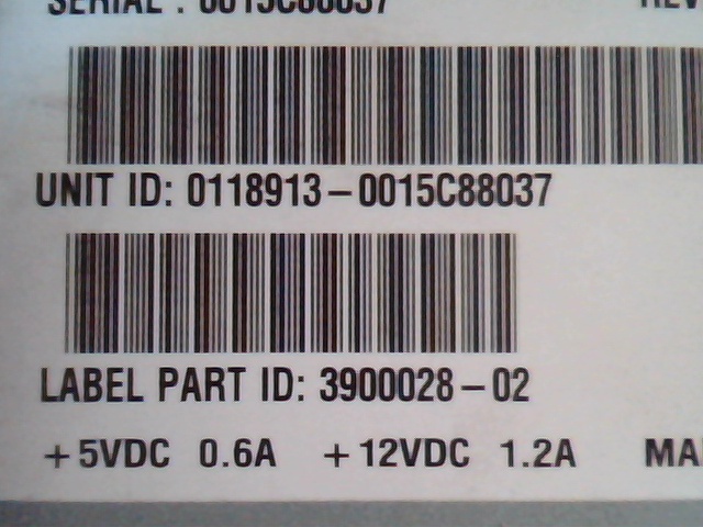 SCSI DAT Tape Drive C5683-00626 A017 3900028-02 E139285 DPW - image 3