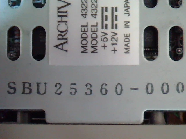 SCSI DAT Tape Drive Archive Corporation 4322NP 4322RP LR56637 E9072019 - image 4