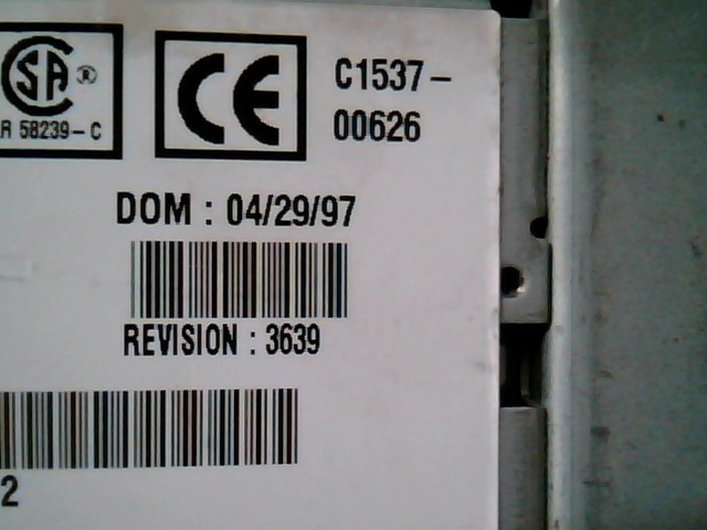 SCSI DAT Tape Drive SUN 370-2376 DDS3 HP C1537-00626 3702376-01 3639 - image 4