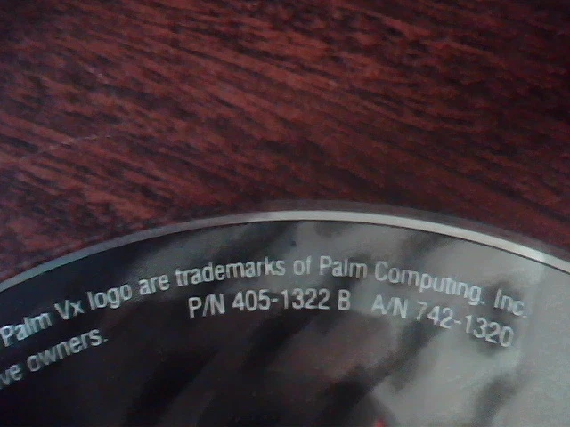 Driver Support CD PalmVx connected organizer 405-1322 B games outlook manager - image 3
