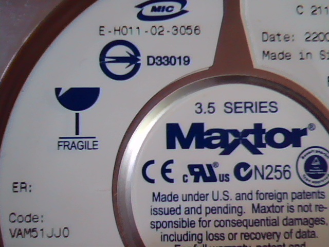 Hard Drive Disk IDE Maxtor Fireball 3 E-H011-02-3056 A8FFA F13ETCBE VAM51JJ0 ATA - image 3