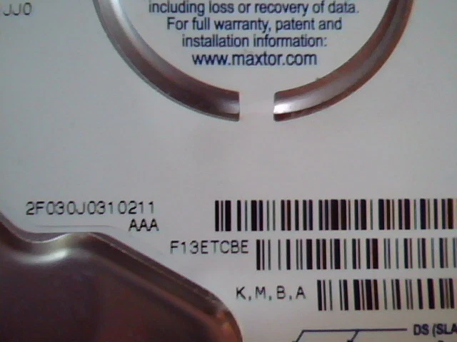 Hard Drive Disk IDE Maxtor Fireball 3 E-H011-02-3056 A8FFA F13ETCBE VAM51JJ0 ATA - image 4