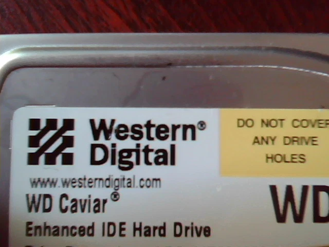 Hard Drive Disk IDE Western Digital Caviar WD600 WD600JB-00CRA1 HSFHNV2AH 60GB
