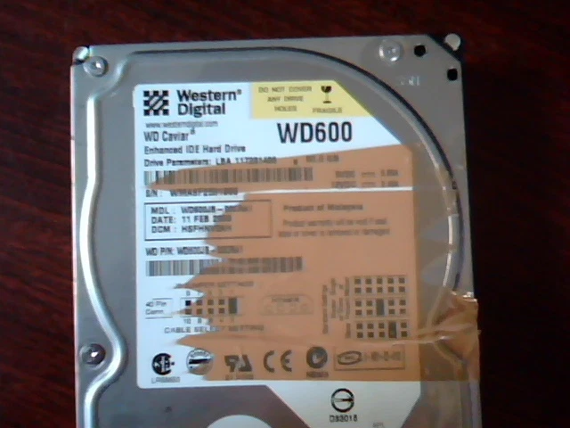 Hard Drive Disk IDE Western Digital Caviar WD600 WD600JB-00CRA1 HSFHNV2AH 60GB - image 6