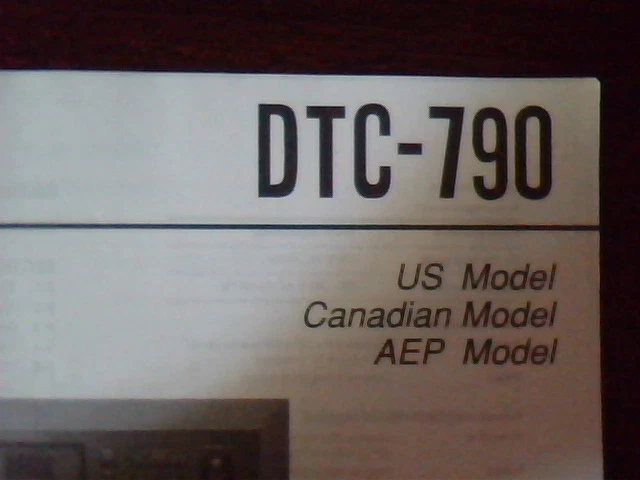 User's Service Manual DTC-790 Digital Audio Tape Deck Sony DTC-690 DATM-110 AEP - image 3