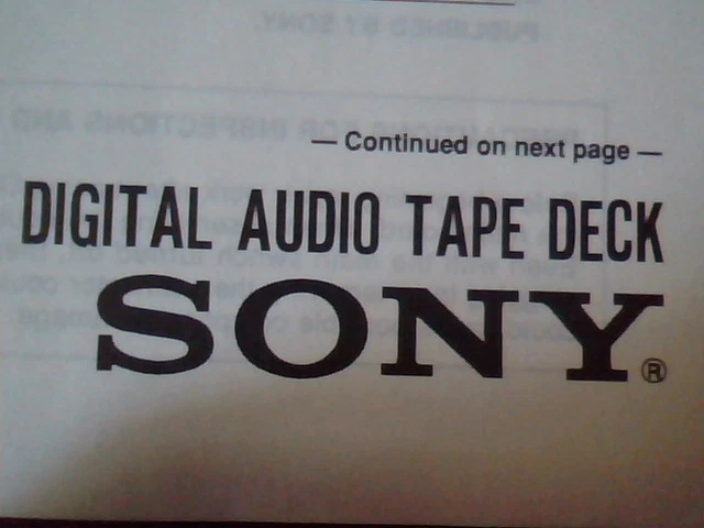 User's Service Manual DTC-790 Digital Audio Tape Deck Sony DTC-690 DATM-110 AEP - image 4