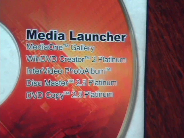 Driver Support CD ASUS interVideo Media Launcher M857 OEM MediaOne WinDVD - image 3