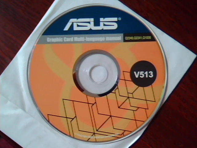 Driver Support CD ASUS Graphic Card Multi-language manual V513 Q2340 Q2341 Q1836