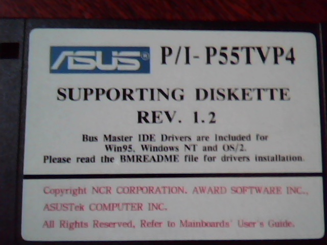 Guide User's Manual WITH FLOPPY P/I-P55TVP4 Motherboard AS9608P - image 5