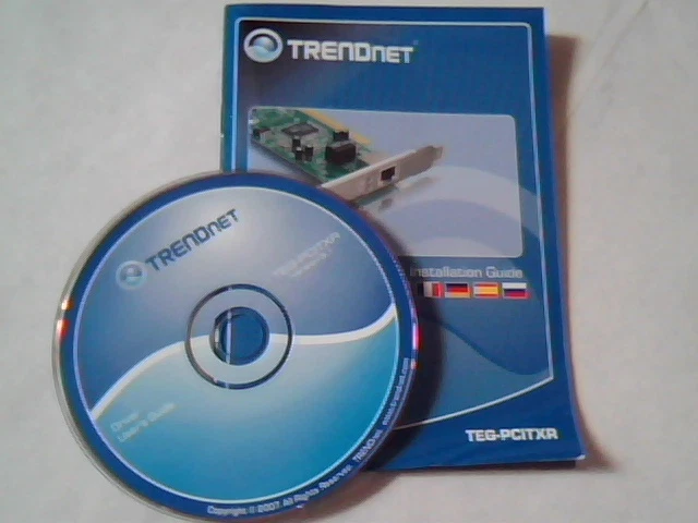 TRENDnet Installation Guide and driver User's CD TEG-PCITXR TEG-PCITXR Ver 3.1
