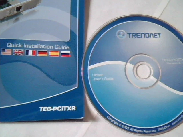 TRENDnet Installation Guide and driver User's CD TEG-PCITXR TEG-PCITXR Ver 3.1 - image 2