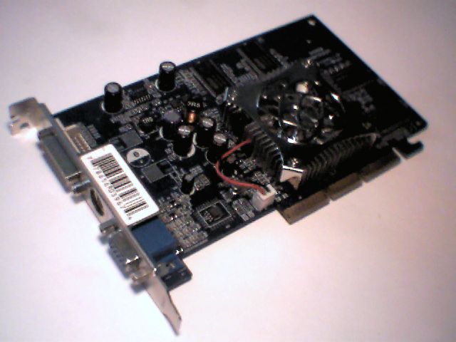 PV-T34B-UAFG 256MB 8X AGP Video Card GX FX5500 TVOUT 040105M VANV34UA2PS