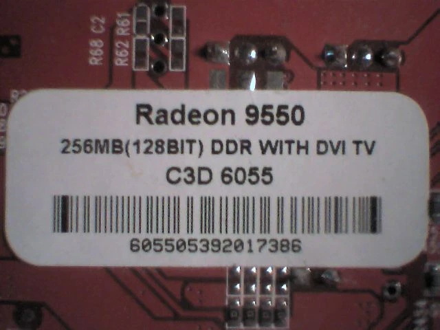Video Card AGP Radeon 9550 256MB (128bit) DDR with DVI TV Connect3D 8909-914 3D - image 5
