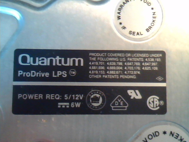 Hard Drive Disk IDE Quantum ProDrive LPS TB03941522 A01 105AT 910-10-9105 1074