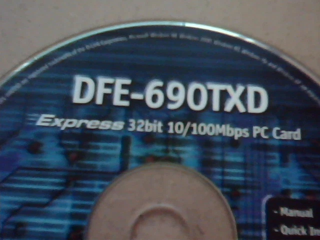 D-Link DFE-690TXD Ver1.01 CD: Express 32-bit 10/100Mbps PC Card -Installation - image 2