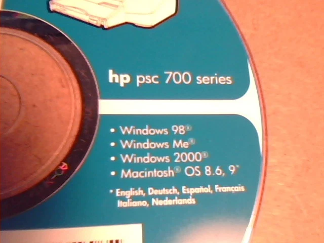 HP Invent:hp psc 700 series version 1.0.0 - Windows 98, Me, 2000 - Macintosh CD - image 2