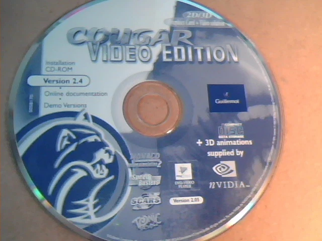 Cougar Video Edition : Installation CD Ver 2.4 :Graphics Card & Video Solution