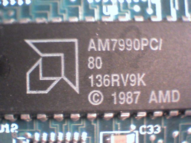 Racal Interlan Inc. 625-0220-00 Rev.AA ISA Ethernet card Vintage AM7990PC 620 - image 9