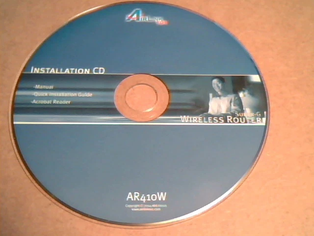 AirLink 101 Installation CD : Super-G Wireless Router : AR410 : Manual , Acrobat