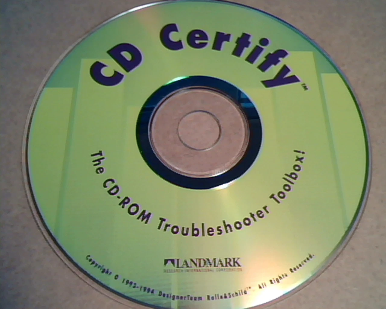 CD Certify : the CD-ROM Troubleshooter Toolbox : Installation CD