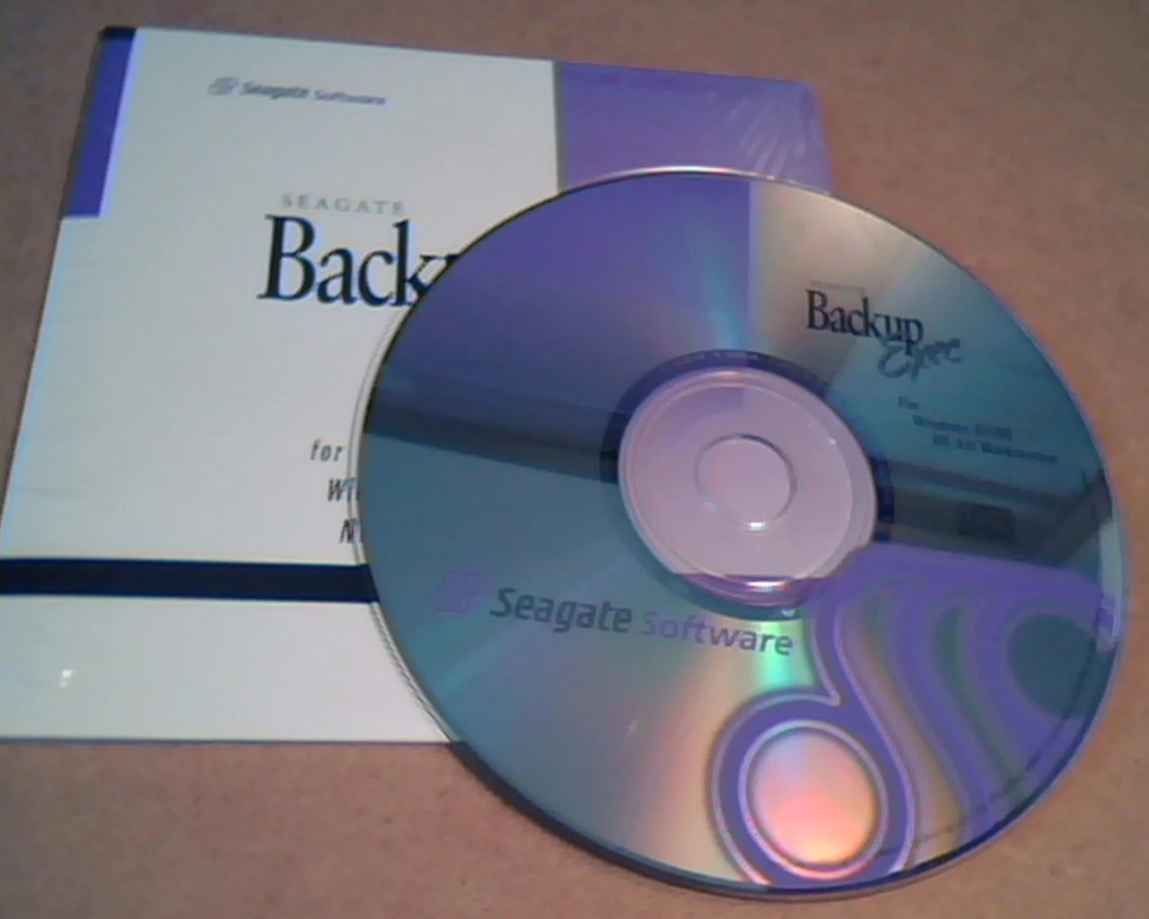 Seagate Backup Exec for Windows 95 / 98/ NT 4.0 Workstation : In packacking