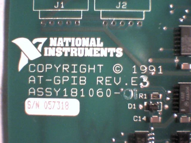 NI AT-GPIB ISA Card IEEE-488.2 181060-01 Rev.E3 181622-01 TURBO488BPL - image 3