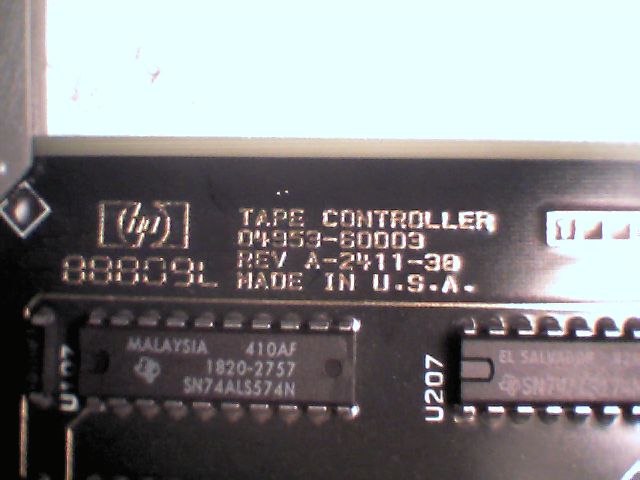 HP Tape Controller Card 04953-60003 Rev A-2411-38 P8039 P8039AHL 1984