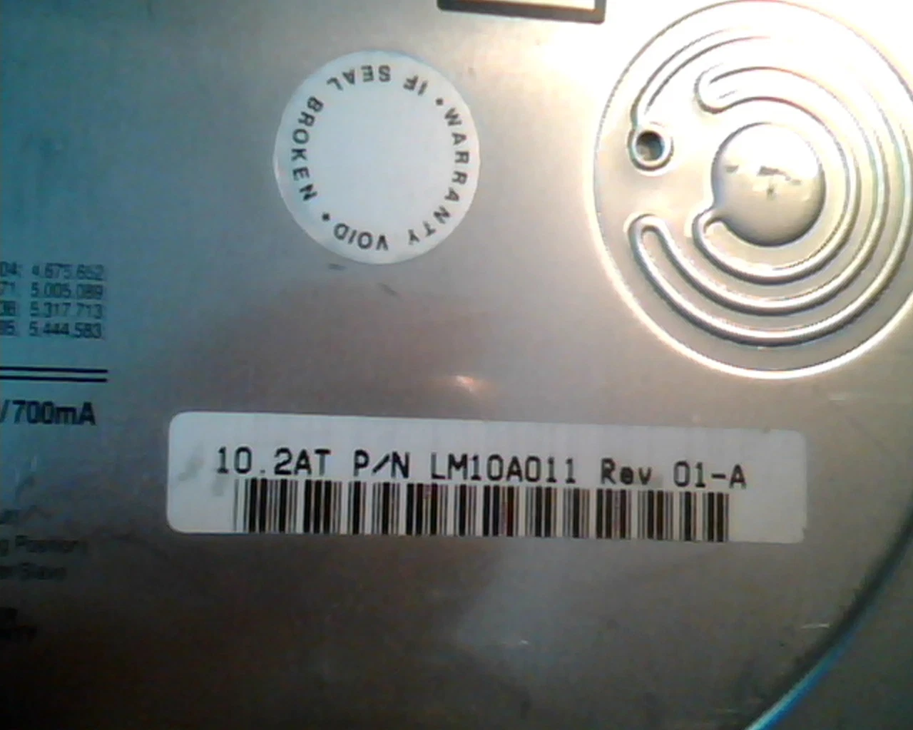 Hard Disk Drive IDE Quantum Fireball Plus LM LM10A011 01-A 10.2AT ALM50750 - image 3