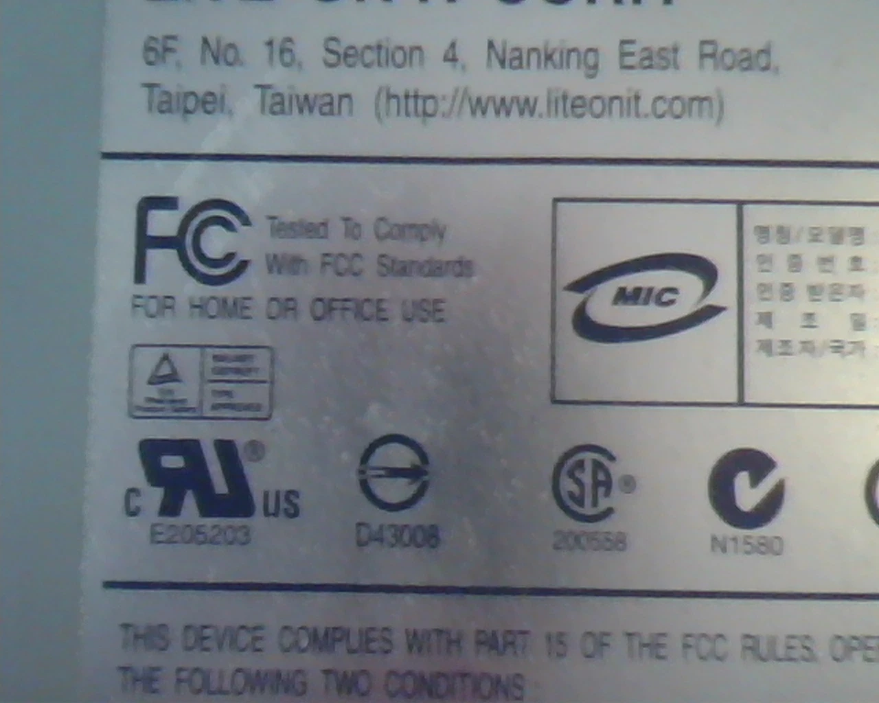 LITE-ON IT CORP CD-RW Drive LTR-52246S Oct2002 52x24x52x Rewritable Ultra Speed - image 4