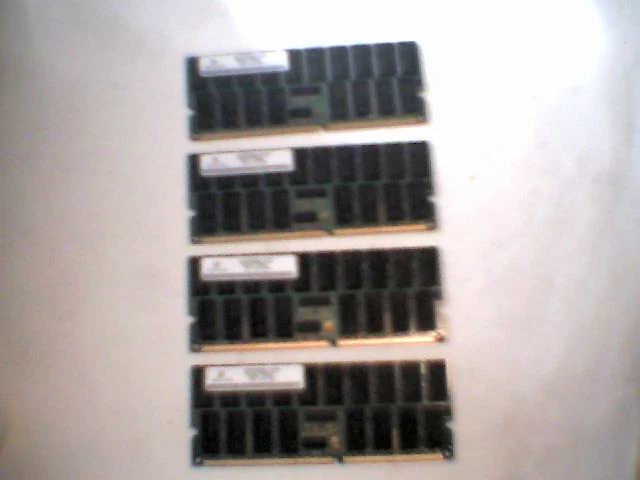 NetList RAM Memory 1GB QTY4 DDR 266MHz CL2.5 PC2100 ECC NL9127RD64042-D21JSE sun