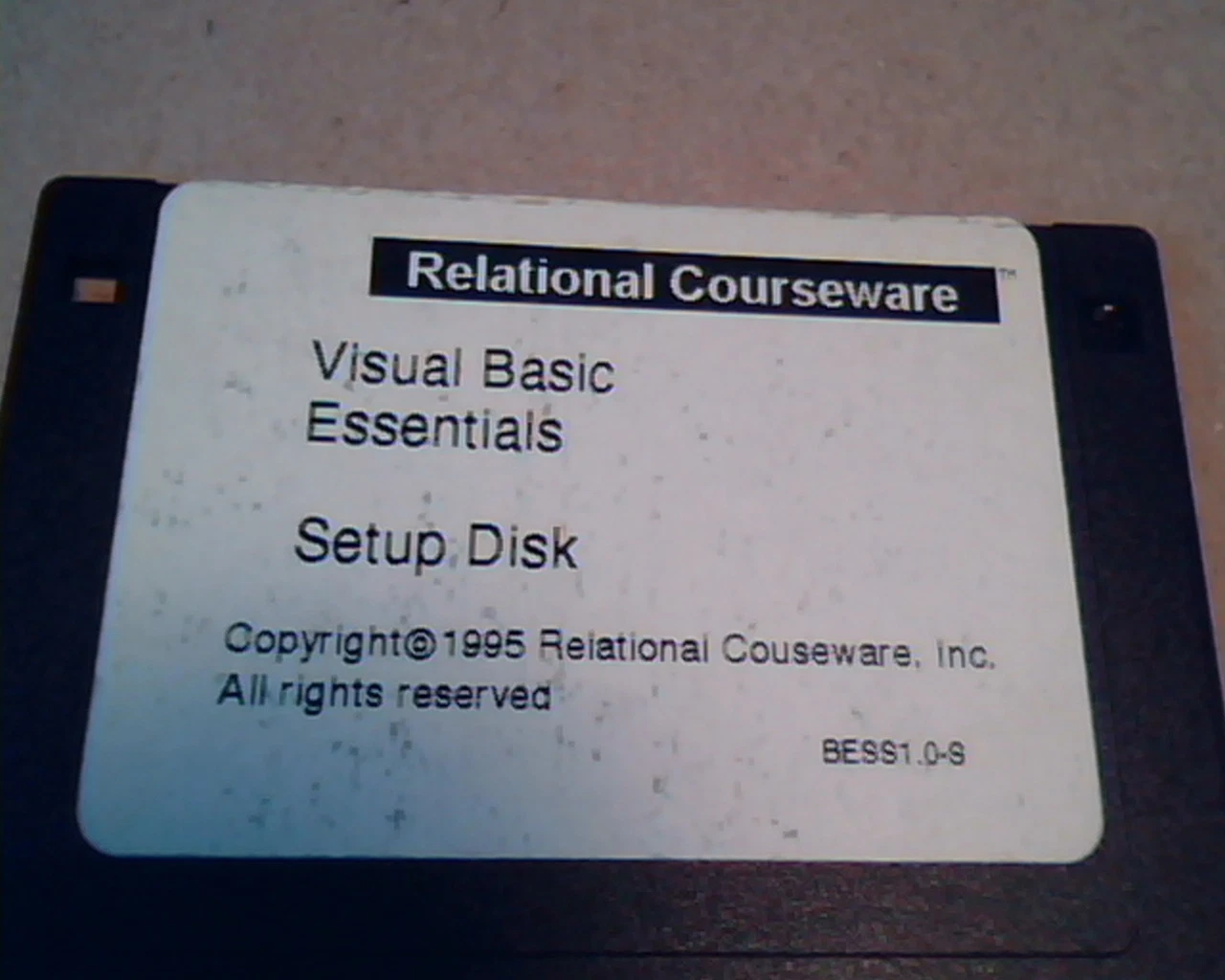 Relational Courseware: Visual Basic Essentials : Setup Disk - image 2