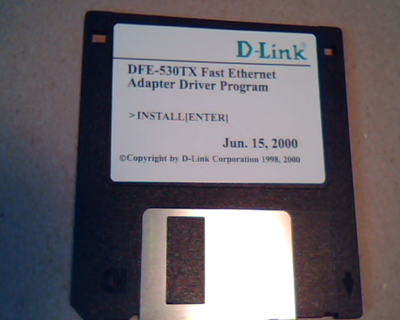 D-Link DFE-530TX+ Fast Ethernet Adapter Driver Program Diskette : June.15.2000