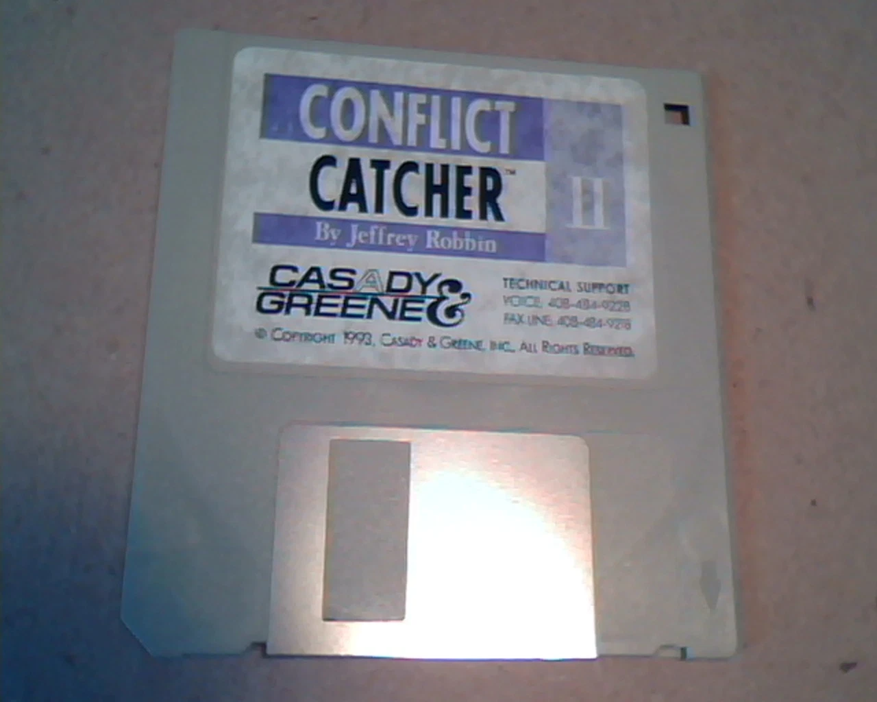Conflict Catcher II Diskette: by Jeffrey Robbin