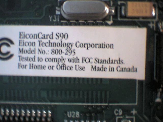 Eicon S90 800-295-02 PCI Communications Card 2002 Telephone Diva 295-10520 - image 5
