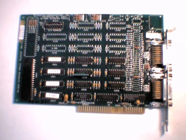 Promptus RS-366A Interface Module 8-bit ISA Network Card PC100400 Rev.A vintage - image 2
