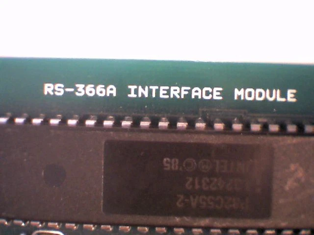 Promptus RS-366A Interface Module 8-bit ISA Network Card PC100400 Rev.A vintage - image 4