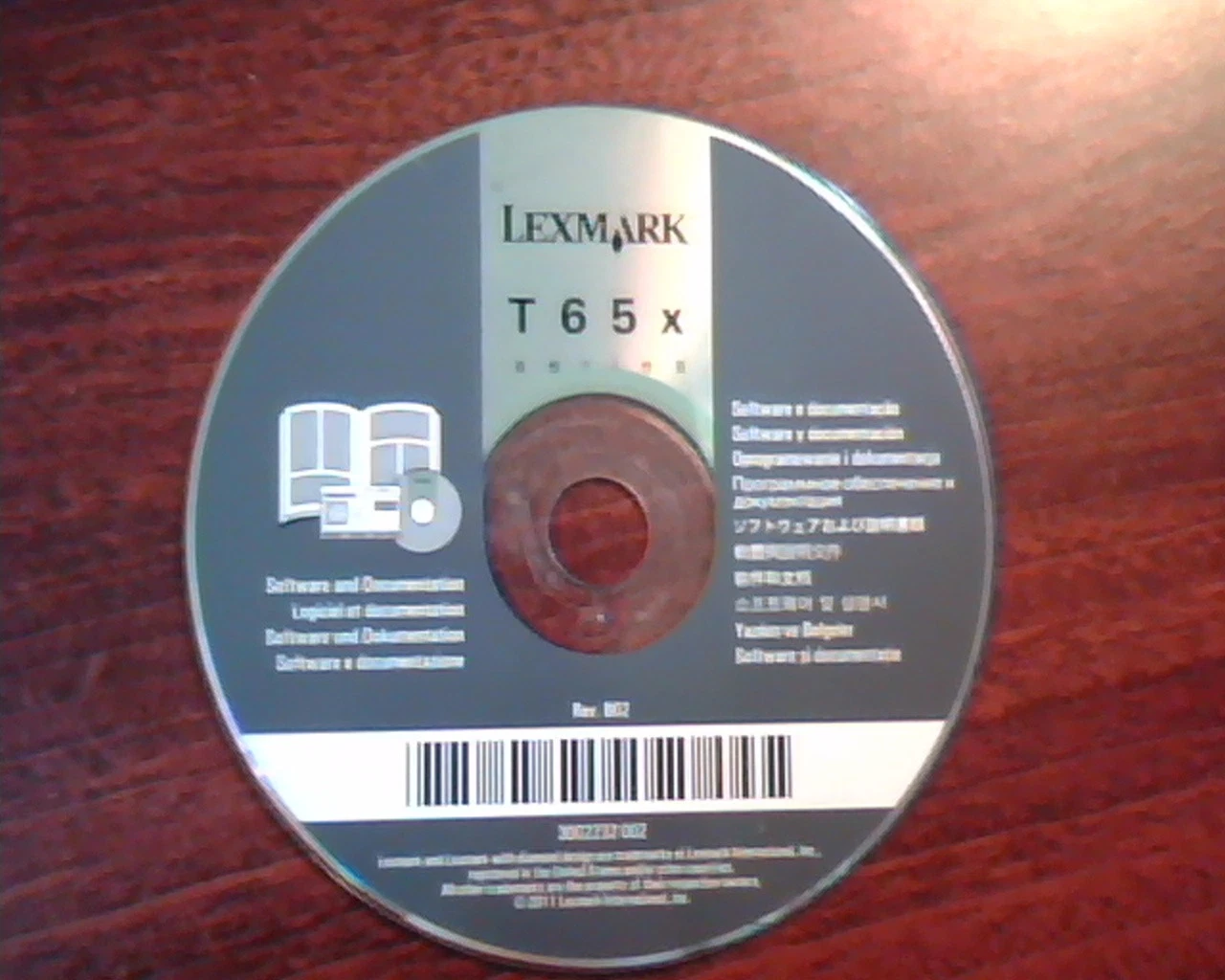 Lexmark T65x Series Rev B02 Software an d Documentation 30G2232-002 CD