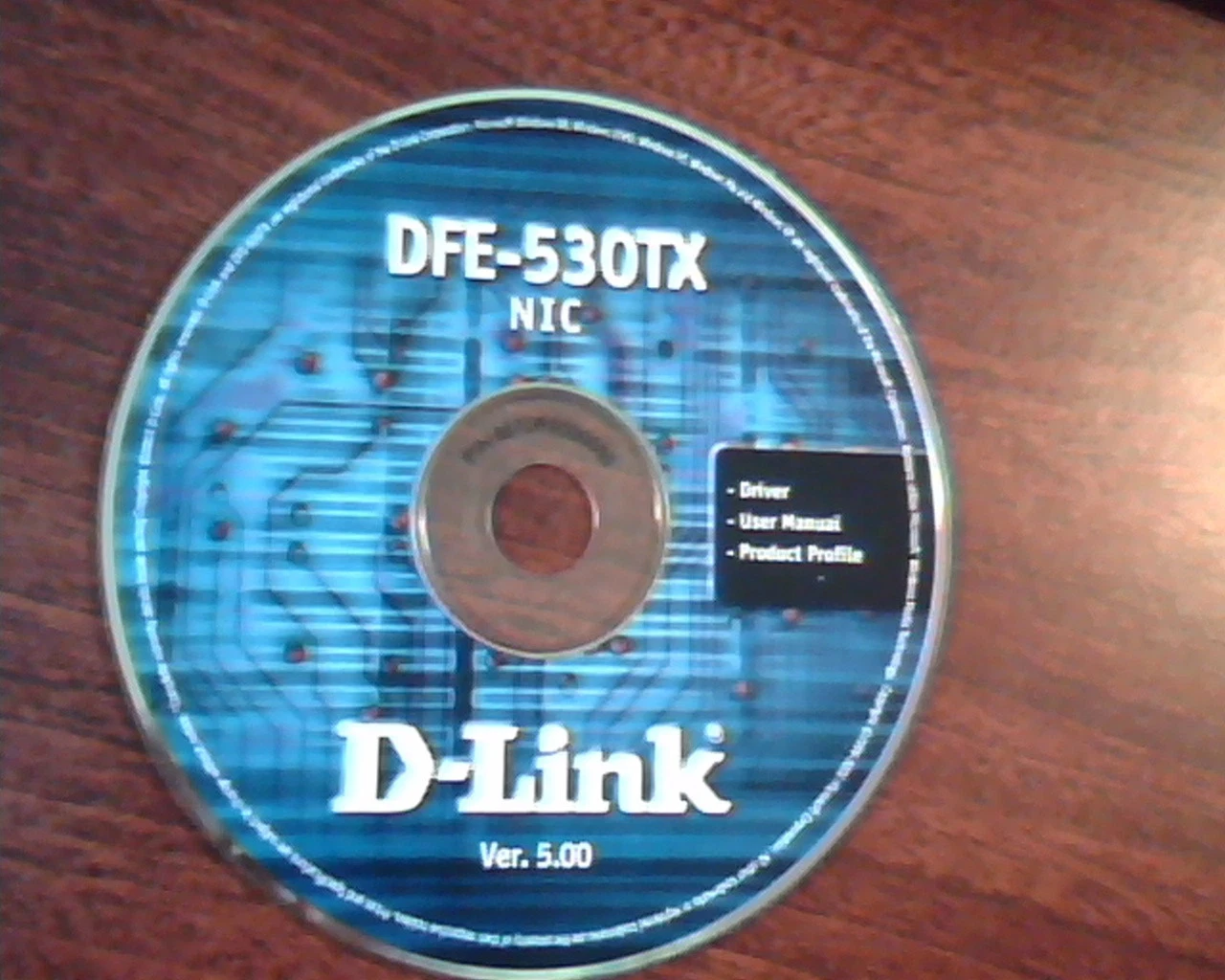 DFE-530TX NIC D-LINK Ver 5.00 Driver User Manual Product Profile CD Disc