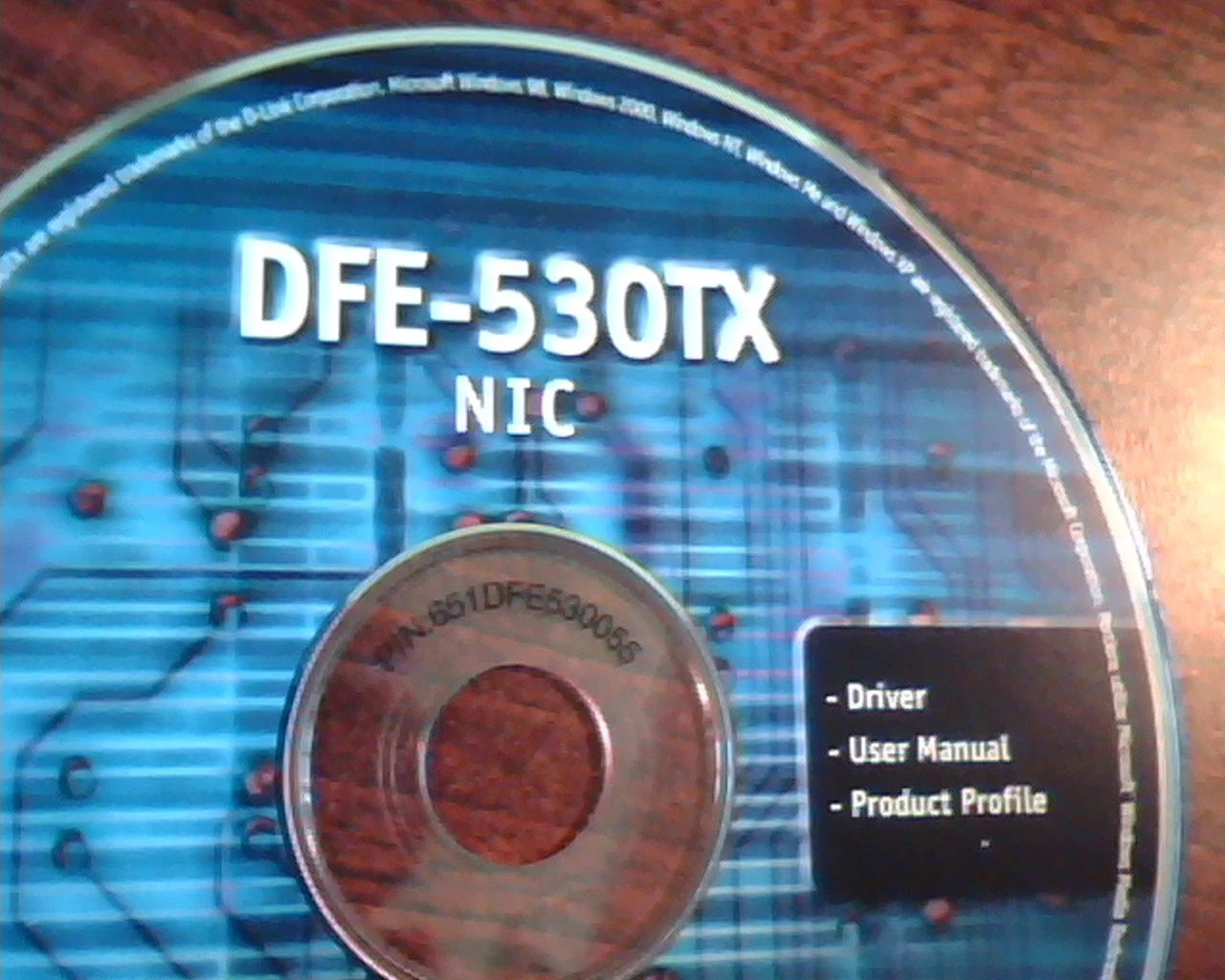 DFE-530TX NIC D-LINK Ver 5.00 Driver User Manual Product Profile CD Disc - image 2