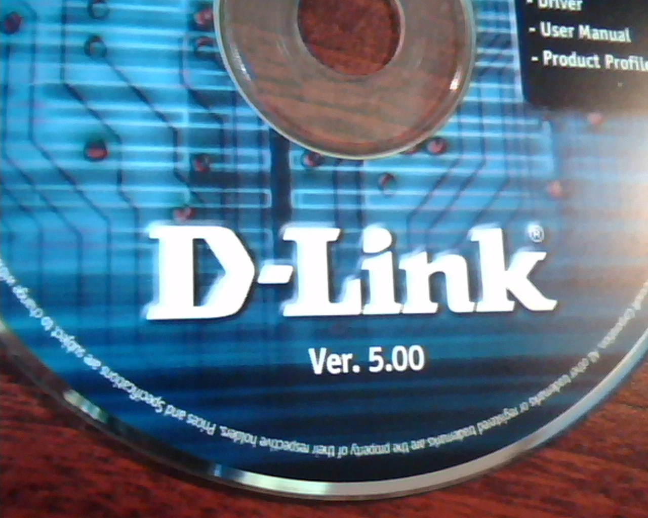 DFE-530TX NIC D-LINK Ver 5.00 Driver User Manual Product Profile CD Disc - image 3