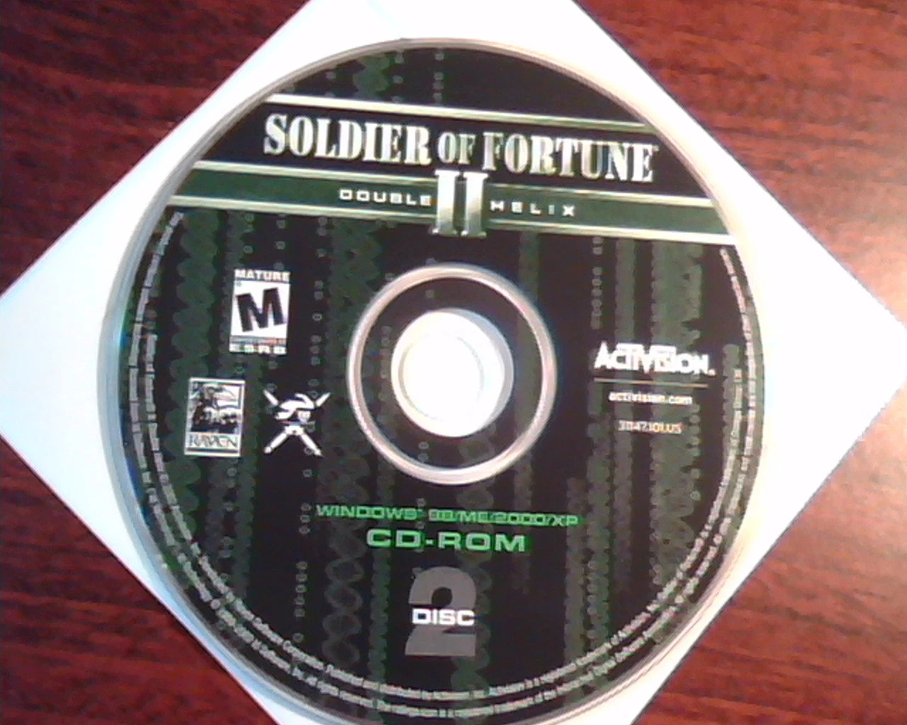 CD Soldier of Fortune Double Helix CD-ROM disc 1 and 2 ActiVision 31147.101.US