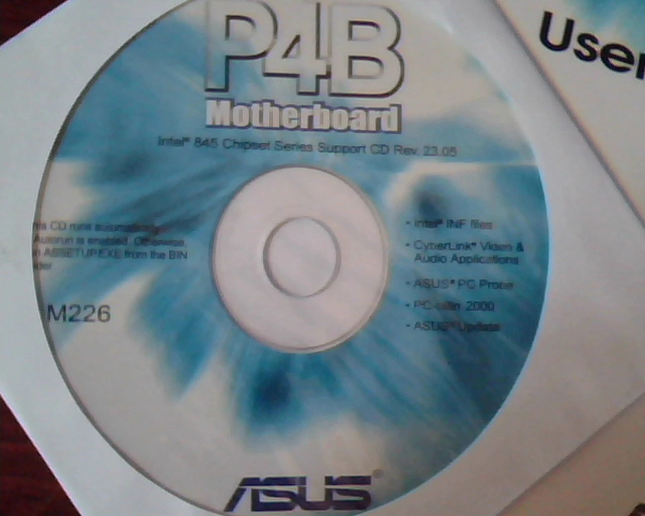 P4B Motherboard User Guide 15-0631690003 Intel 845 Chipset Series Support CD - image 2