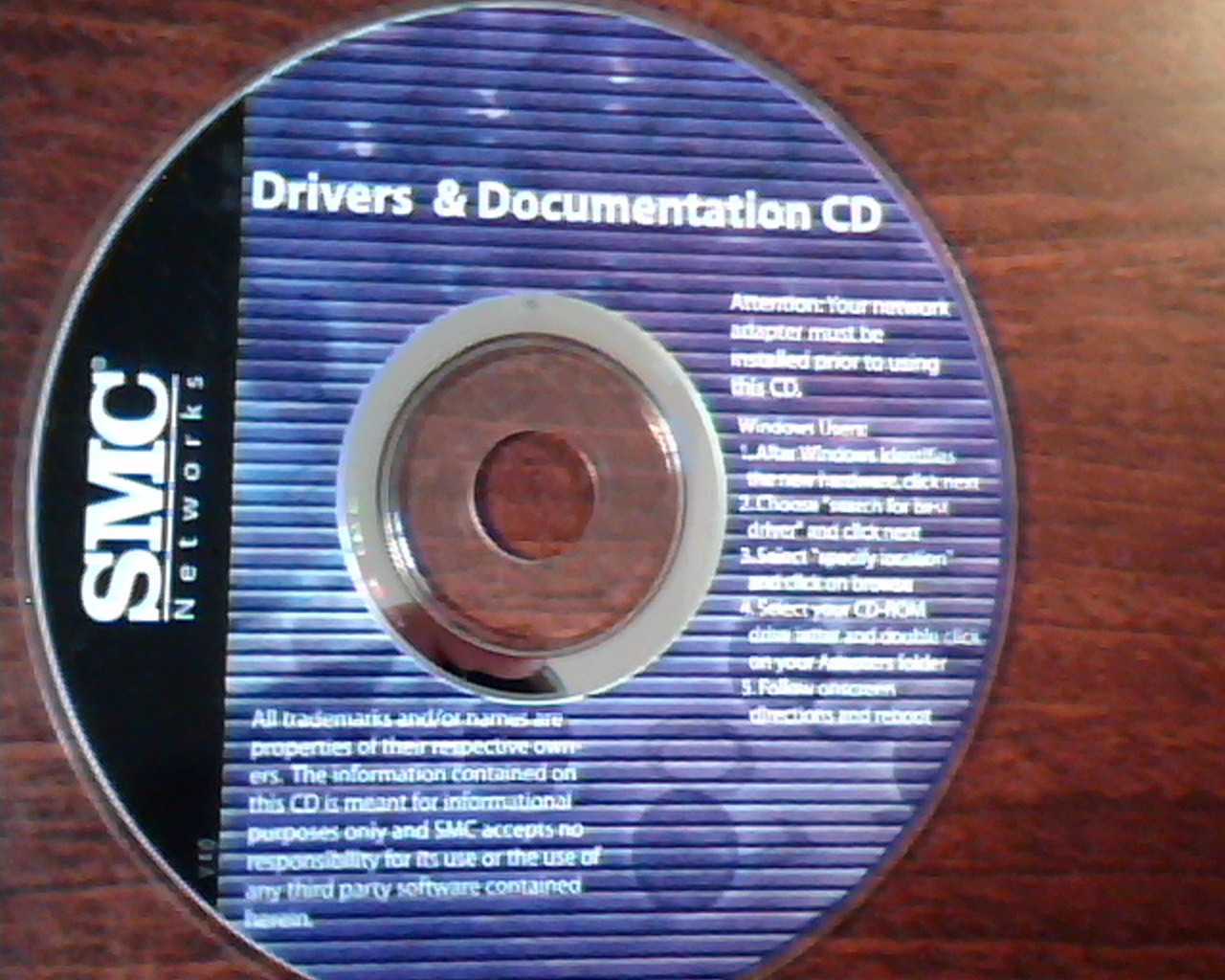 SMC Networks Drivers and Documentation CD V4.0