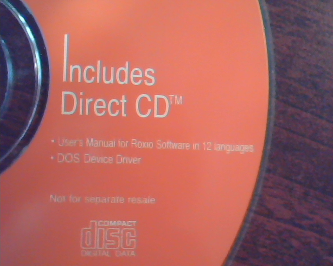 Easy CD Creator Direct CD User Manual Roxio DOS Device Driver Standard Edition - image 2