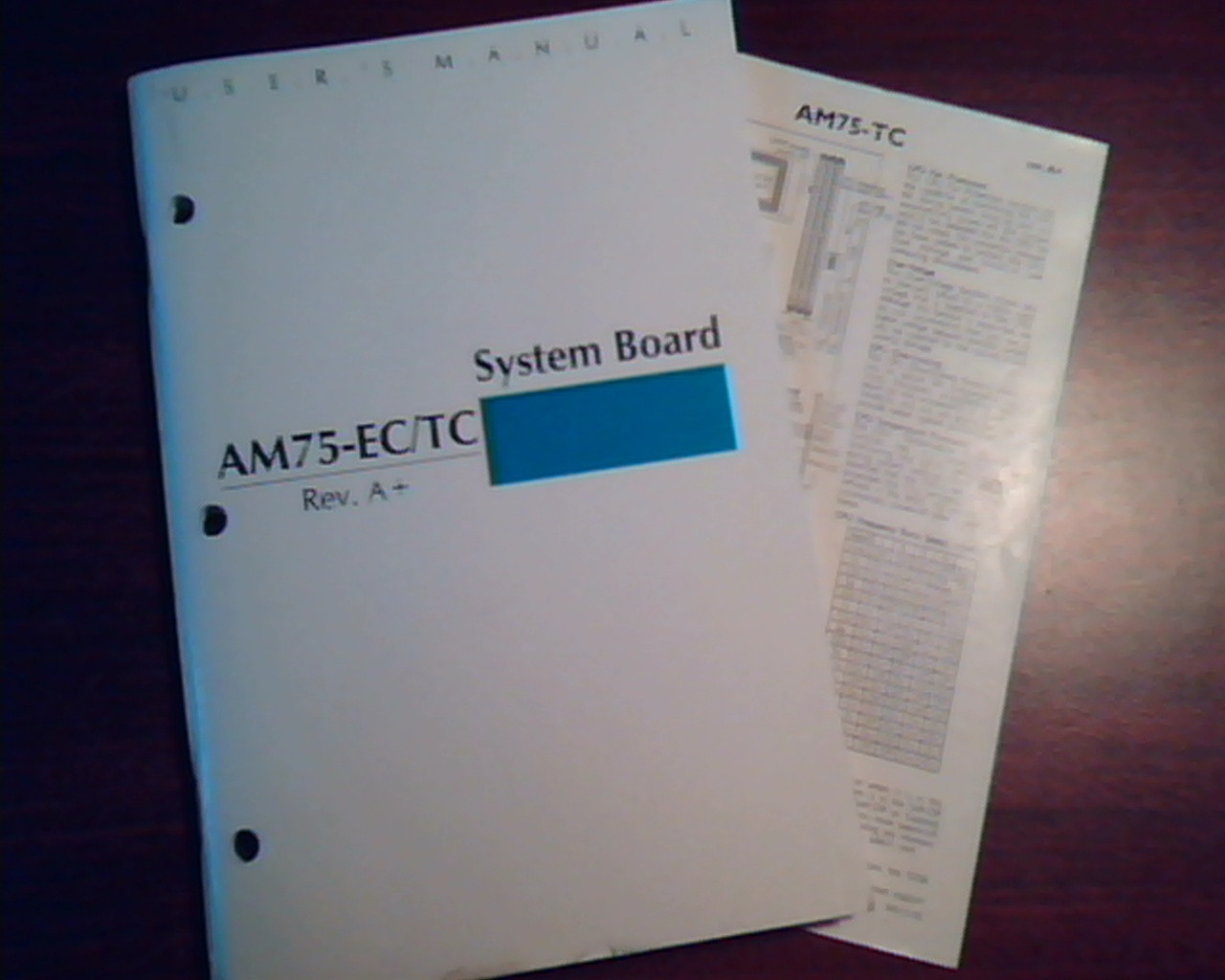 AM75-EC/TC System Board Rev A+ User's Manual 48110118 - image 3